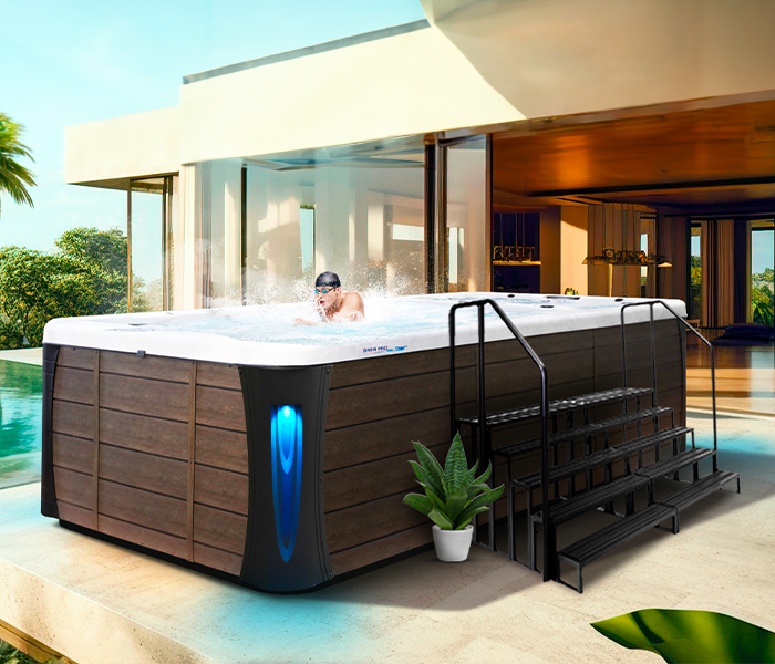 Calspas hot tub being used in a family setting - St Louis